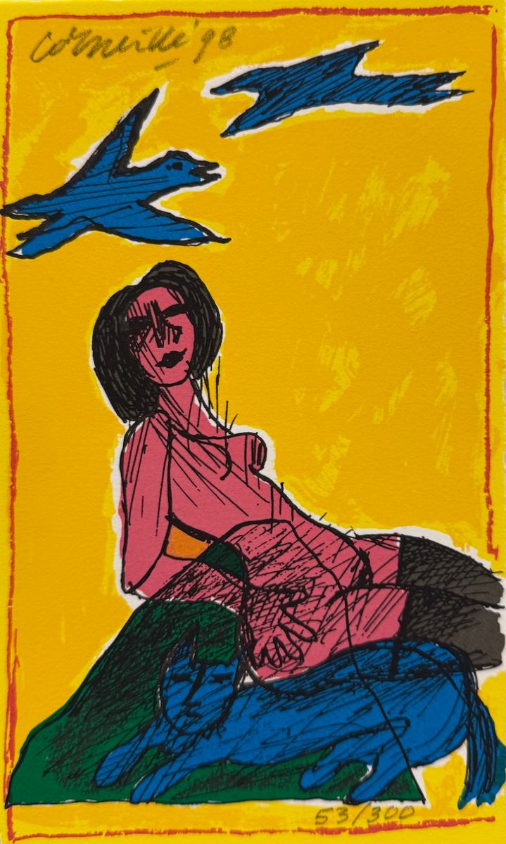 Artur Lundkvist: bibl utg B med serigrafi av Corneille